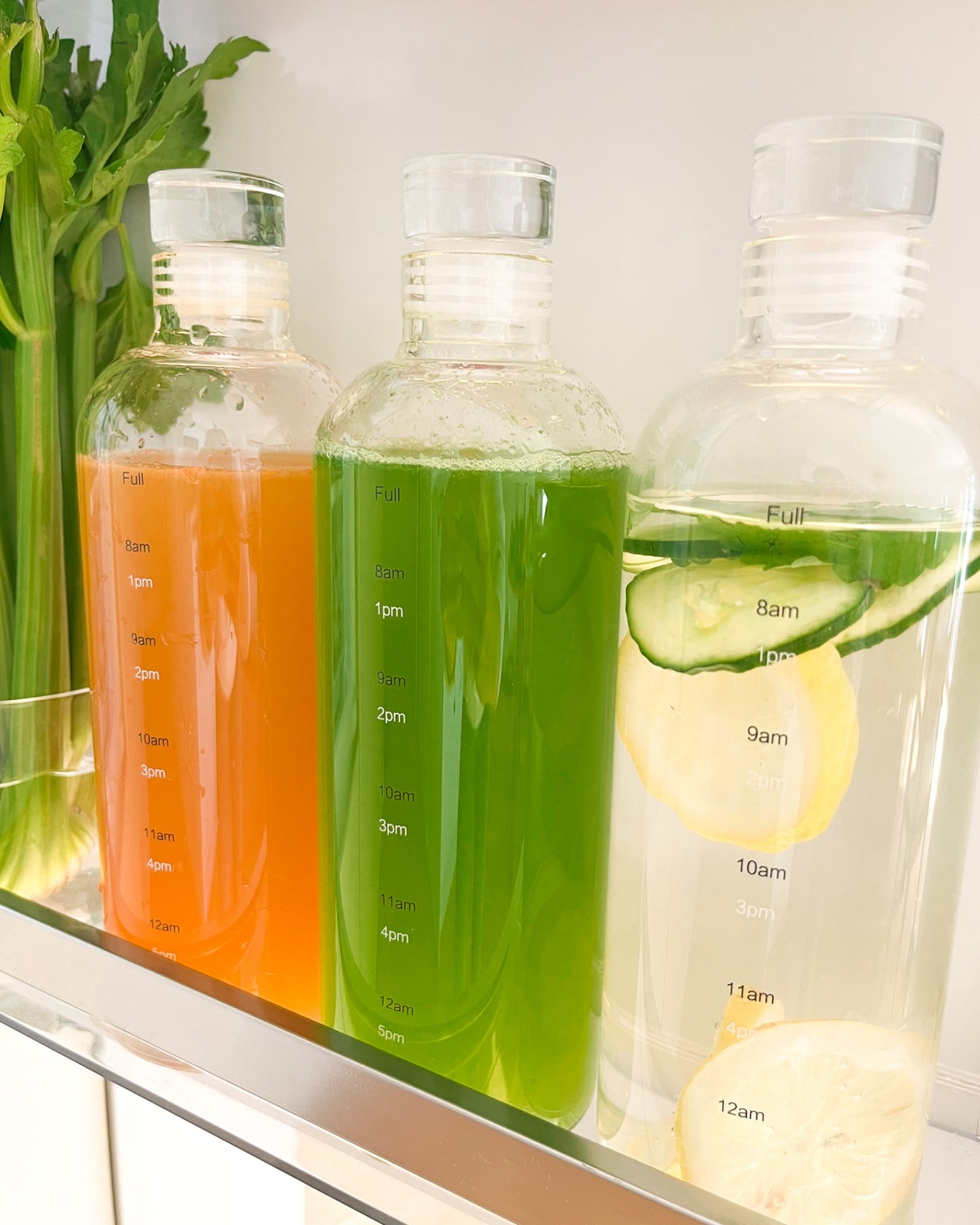 Clear Glass Water Bottle Kit 3-pack 700ml